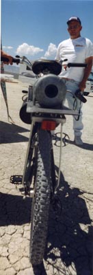 Ky Michael's son's rocketbike